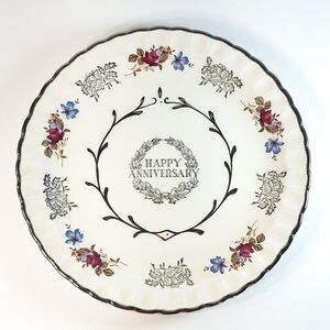 Vintage Avon Wood & Sons Happy Anniversary Plate Burslem, England
